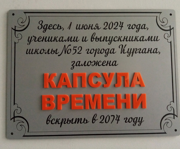 Капсула времени.